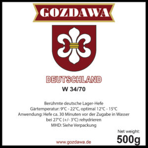 Lievito Gozdawa W34/70 gr. 500